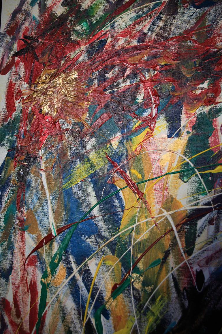 Original Abstract Painting by Orlando Marin-Lopez
