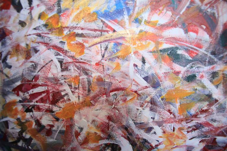 Original Abstract Painting by Orlando Marin-Lopez