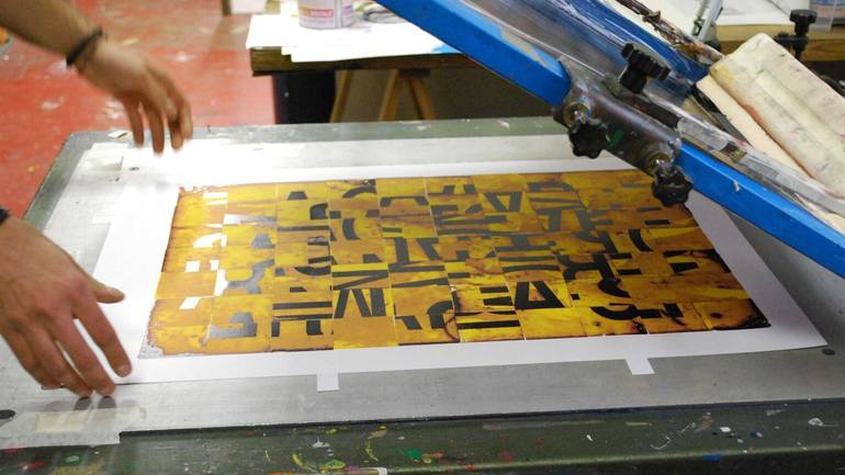 Original Pop Art Abstract Printmaking by Fabio Zanino
