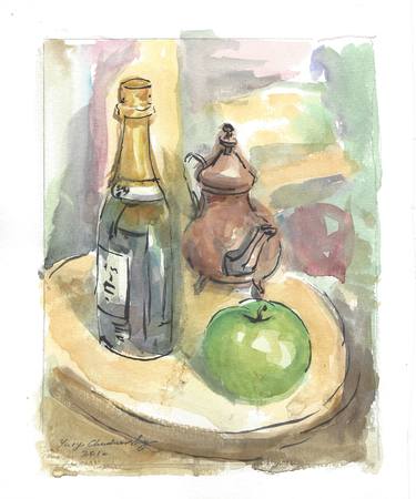 Original Fine Art Food & Drink Paintings by Yury Chudnovsky