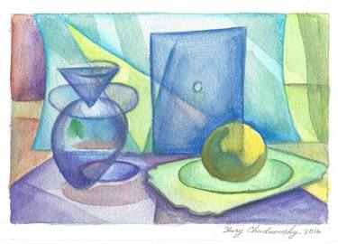 Print of Abstract Still Life Paintings by Yury Chudnovsky