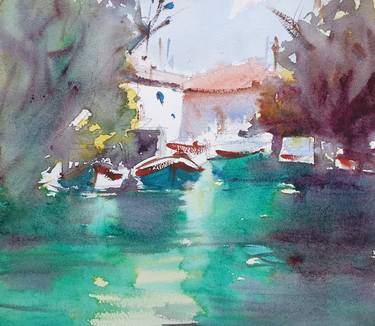 Print of Impressionism Places Paintings by Cihan Polat