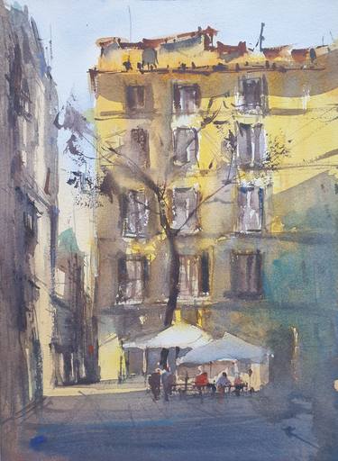 Print of Impressionism Cities Paintings by Cihan Polat