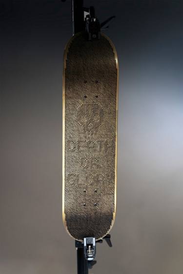 "Death or Glory" (Embroidered Skateboard Deck) thumb