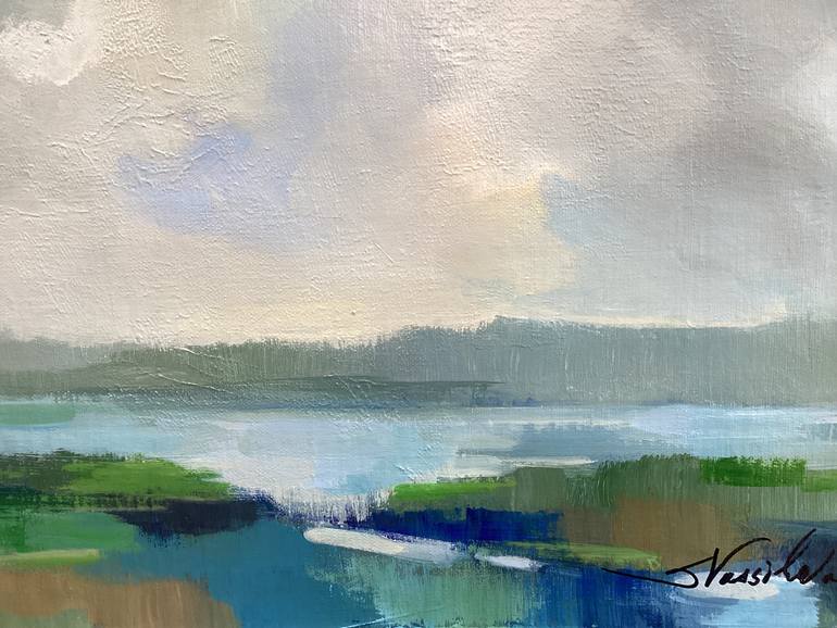 Original Expressionism Landscape Painting by Silvia Vassileva