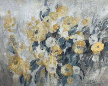 Original Expressionism Floral Paintings by Silvia Vassileva