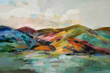 Original Expressionism Landscape Paintings by Silvia Vassileva