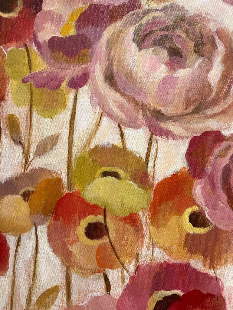 Original Expressionism Floral Painting by Silvia Vassileva