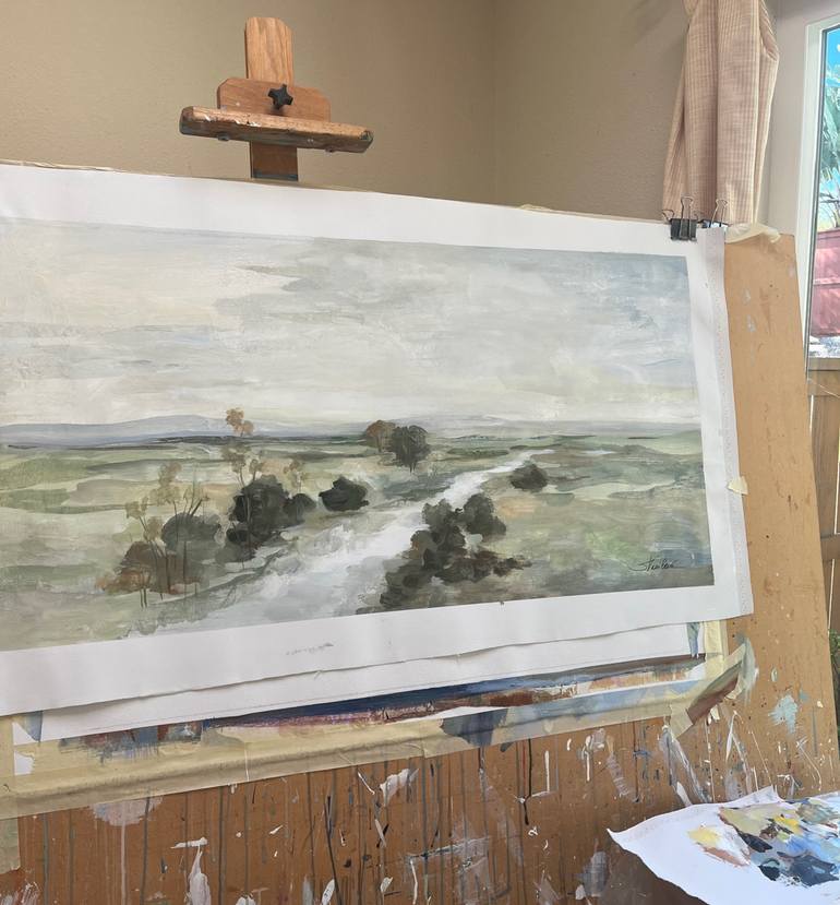 Original Impressionism Landscape Painting by Silvia Vassileva