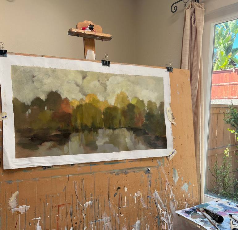 Original Impressionism Landscape Painting by Silvia Vassileva