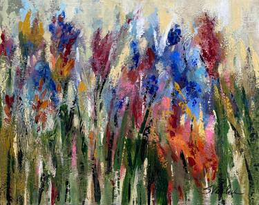 Original Impressionism Floral Painting by Silvia Vassileva