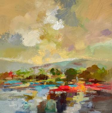 Original Expressionism Landscape Painting by Silvia Vassileva