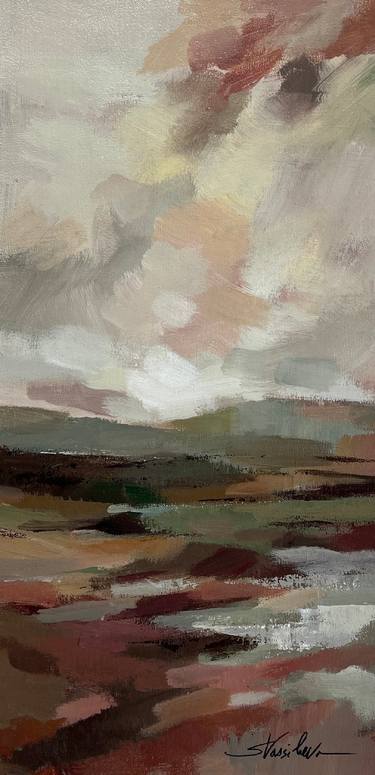 Original Expressionism Landscape Painting by Silvia Vassileva