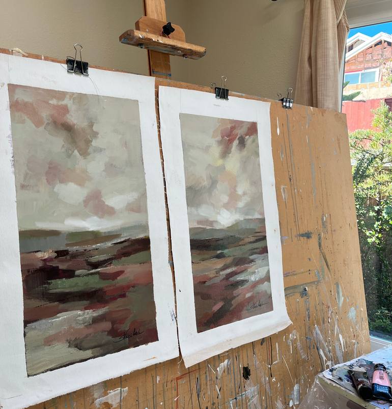 Original Expressionism Landscape Painting by Silvia Vassileva