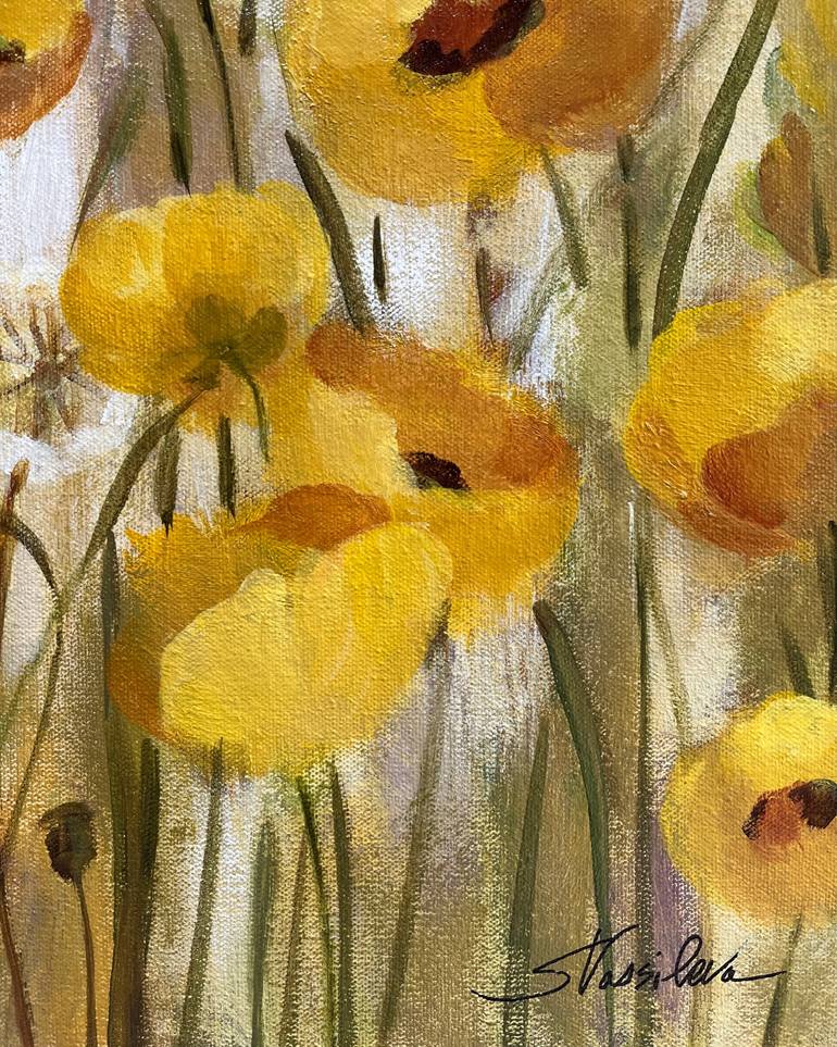 Original Impressionism Floral Painting by Silvia Vassileva