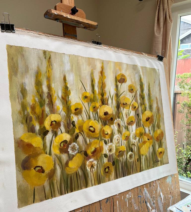 Original Impressionism Floral Painting by Silvia Vassileva