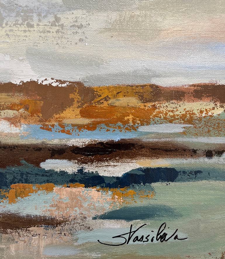 Original Expressionism Landscape Painting by Silvia Vassileva