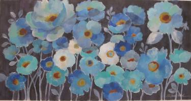 Original Expressionism Floral Paintings by Silvia Vassileva