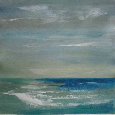 Original Abstract Expressionism Beach Paintings by Silvia Vassileva