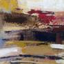This abstract painting is a reflection of memories from an European trip. The palette is inspired by the earth tones of ruins, the composition is based on layers, conveying time and changes. Ready to hang