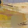 This abstract painting is a reflection of memories from an European trip. The palette is inspired by the earth tones of ruins, the composition is based on layers, conveying time and changes. Ready to hang
