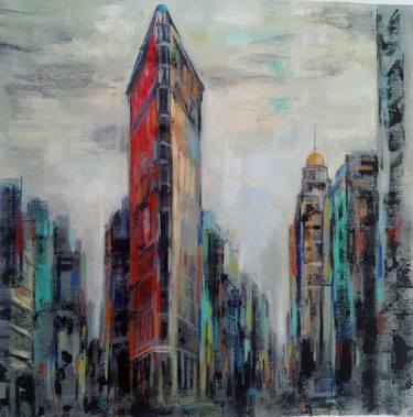 Original Expressionism Architecture Paintings by Silvia Vassileva