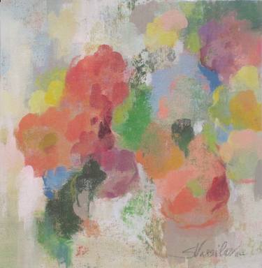 Original Abstract Expressionism Floral Paintings by Silvia Vassileva