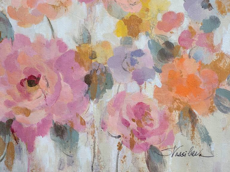 Original Floral Painting by Silvia Vassileva