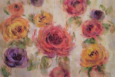 Original Expressionism Floral Paintings by Silvia Vassileva