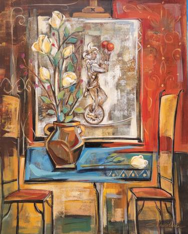 Original Expressionism Still Life Paintings by Silvia Vassileva