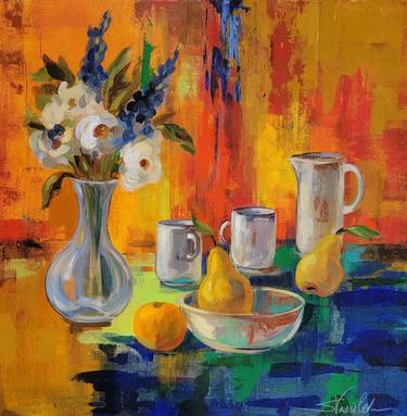 Original Expressionism Still Life Paintings by Silvia Vassileva