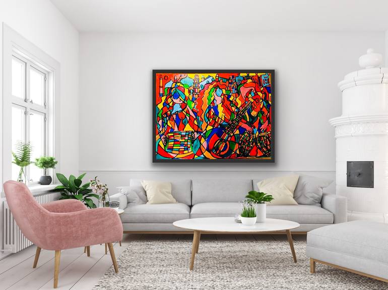 Original Abstract Painting by Shourabh Mukherji