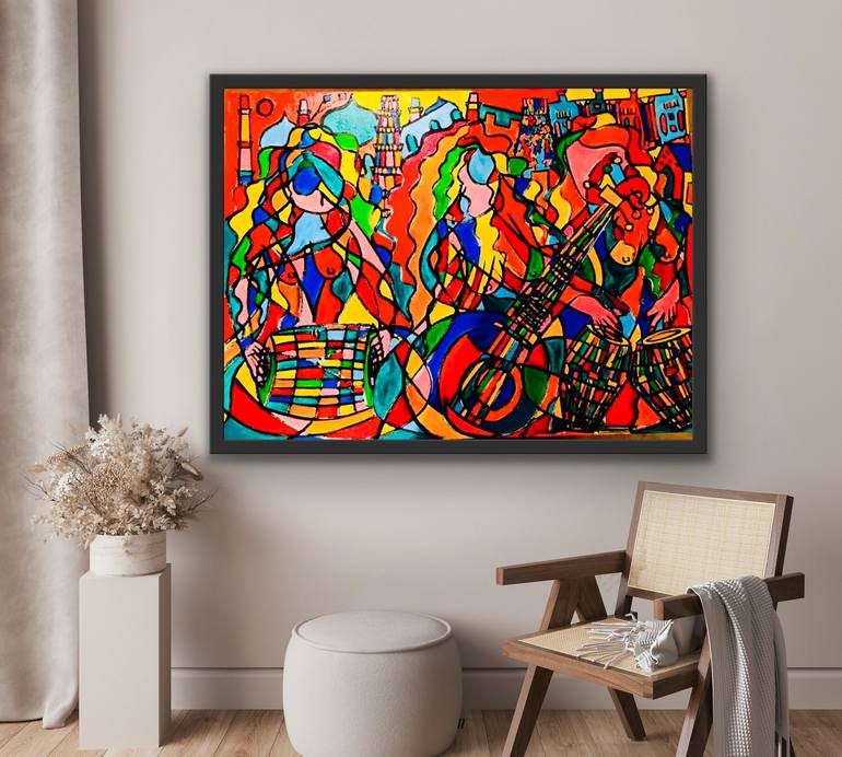 Original Abstract Painting by Shourabh Mukherji