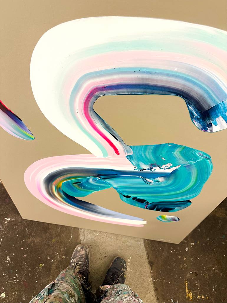 Original Abstract Expressionism Abstract Painting by Marit Geraldine Bostad