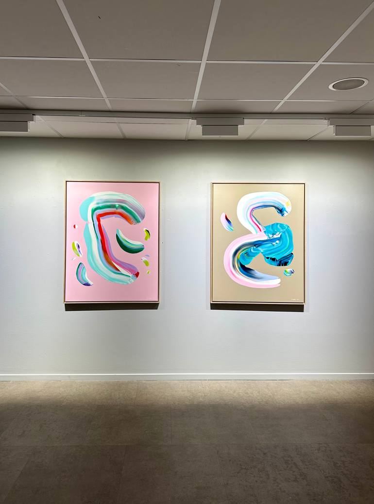 Original Abstract Expressionism Abstract Painting by Marit Geraldine Bostad