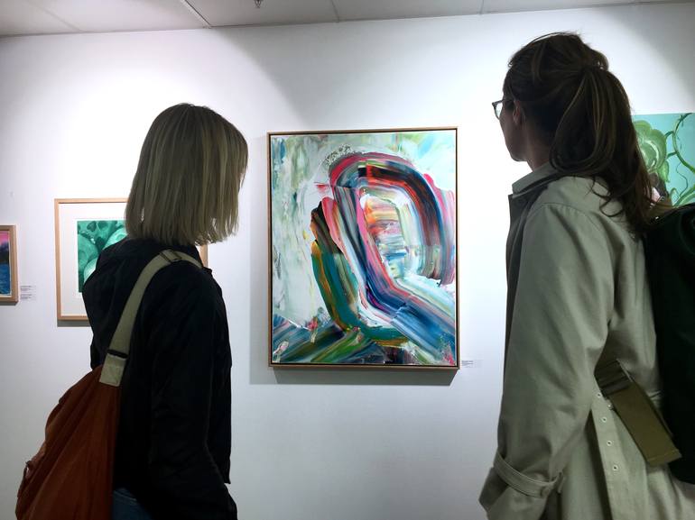 Original Abstract Expressionism Abstract Painting by Marit Geraldine Bostad