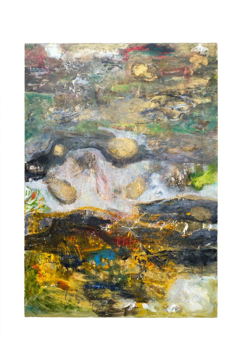 Original Abstract Landscape Mixed Media by Katy Sayers Green