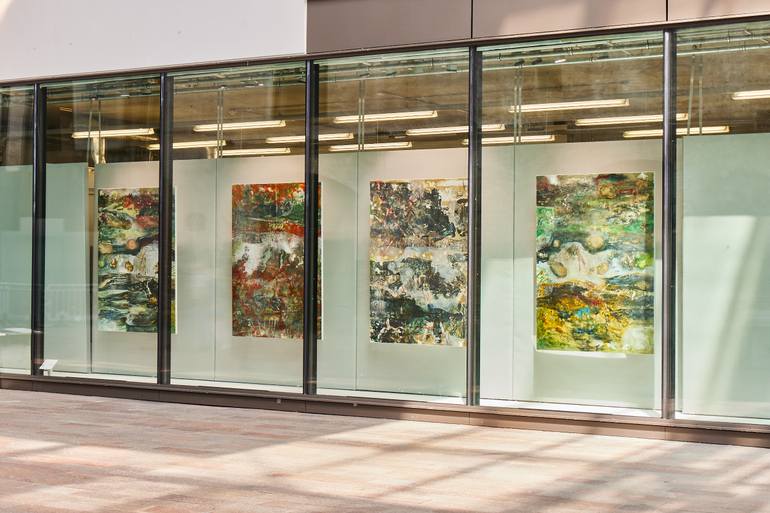 Original Abstract Landscape Mixed Media by Katy Sayers Green