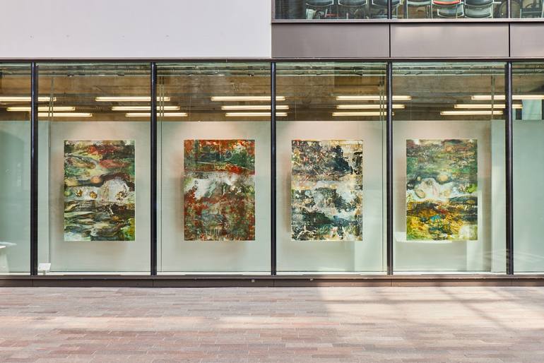 Original Abstract Landscape Mixed Media by Katy Sayers Green
