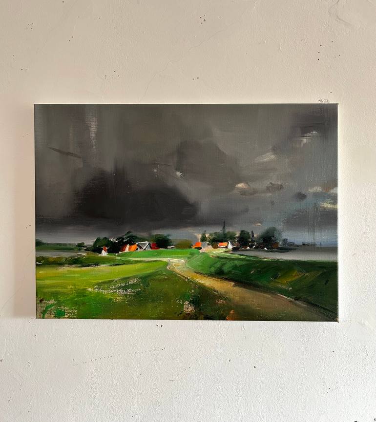Original Contemporary Landscape Painting by Laslo Sergiu