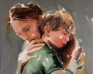 Original Figurative People Paintings by Laslo Sergiu
