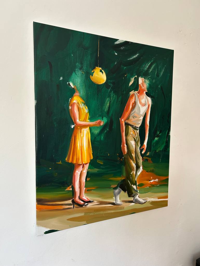 Original Abstract Body Painting by Laslo Sergiu