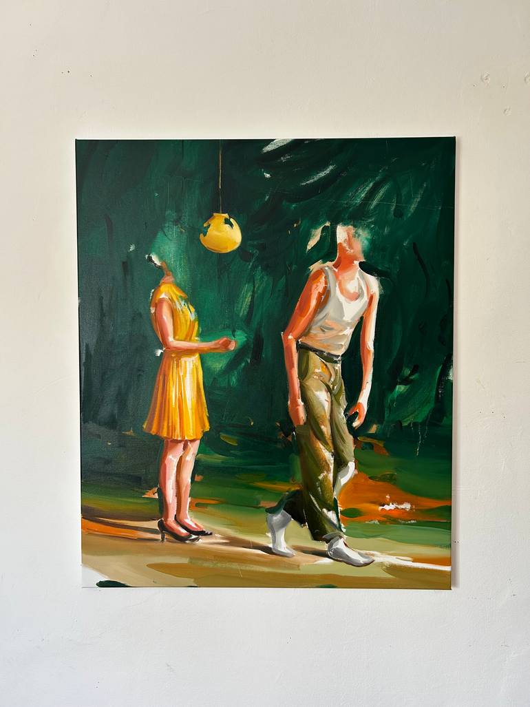 Original Abstract Body Painting by Laslo Sergiu