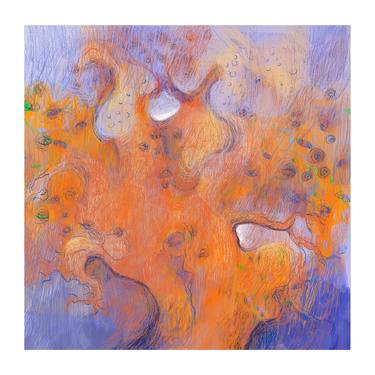 Original Abstract Expressionism Abstract Digital by Alain Godefroid