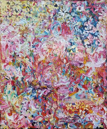 Original Abstract Expressionism Floral Paintings by Barbara Szwedowska
