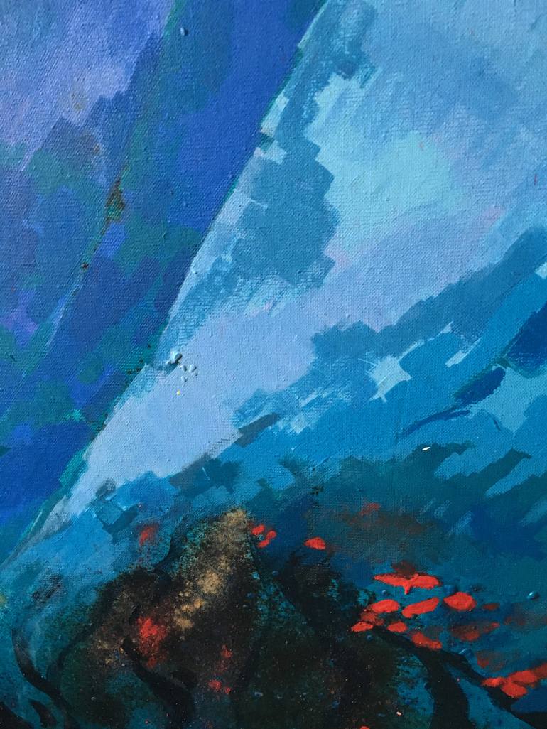 Original Abstract Landscape Painting by Effat Pourhasani