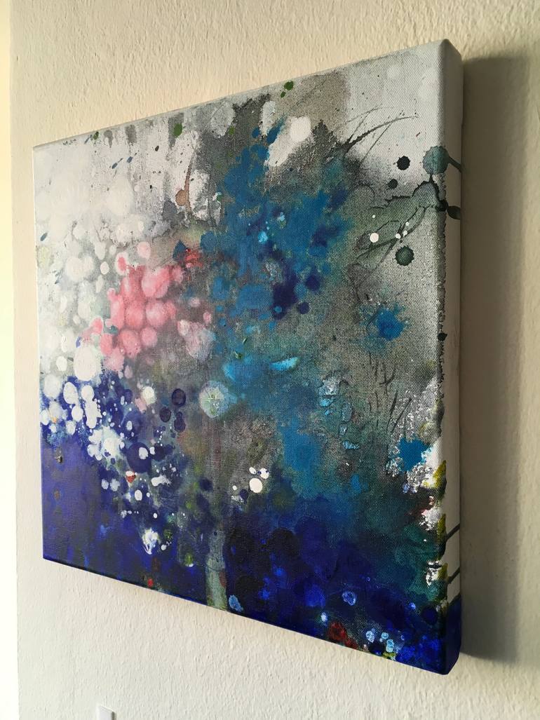 Original Abstract Expressionism Abstract Painting by Effat Pourhasani
