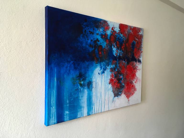 Original Abstract Landscape Painting by Effat Pourhasani