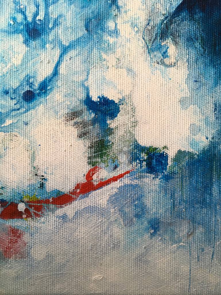 Original Abstract Expressionism Abstract Painting by Effat Pourhasani