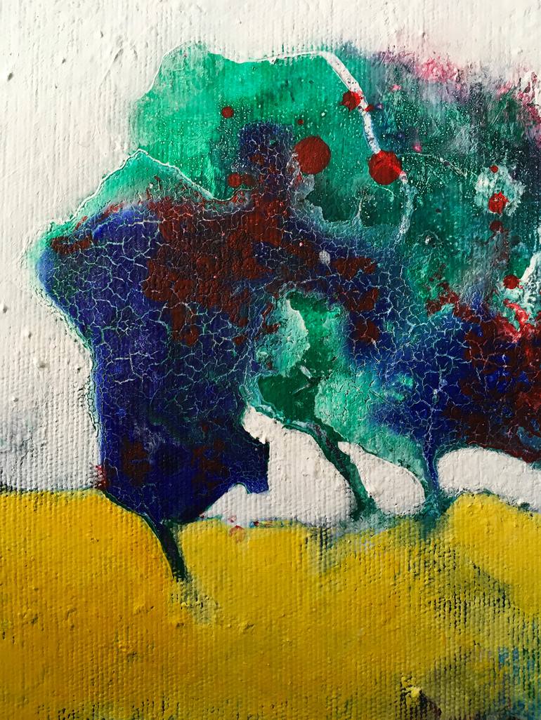 Original Abstract Landscape Painting by Effat Pourhasani